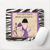 Het is niet makkelijk om geweldig te zijn..." mous muismat (Met muis)