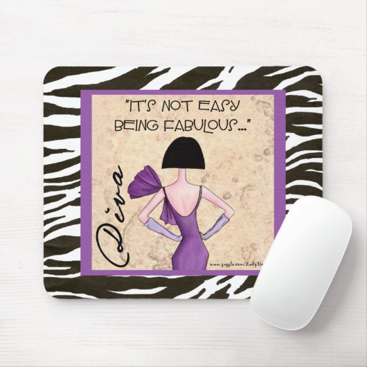 Het is niet makkelijk om geweldig te zijn..." mous muismat (Met muis)