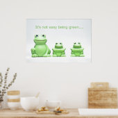 Het is niet makkelijk om groen POSTER te zijn (Keuken)