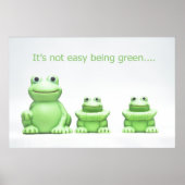Het is niet makkelijk om groen POSTER te zijn (Voorkant)