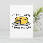 Het is niet makkelijk om kaas te zijn bedankkaart (Staand voorkant)