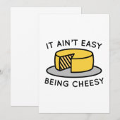 Het is niet makkelijk om kaas te zijn bedankkaart (Voorkant / Achterkant)