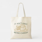 Het is niet makkelijk om kaas te zijn tote bag (Achterkant)