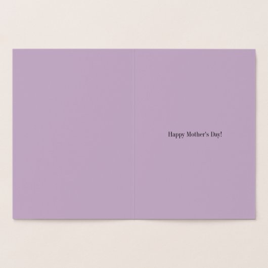 Het is niet makkelijk om moeder te zijn folie kaarten (Binnen)