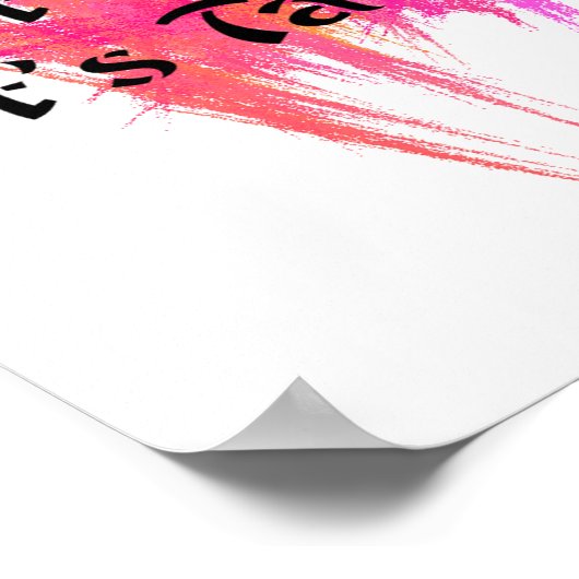 Het is niet makkelijk - Taekwondo Roze Sinaasappel Poster (Hoek)