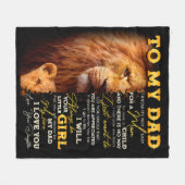 Het is niet makkelijk voor een Man om een kind op  Fleece Deken (Voorkant (Horizontaal))