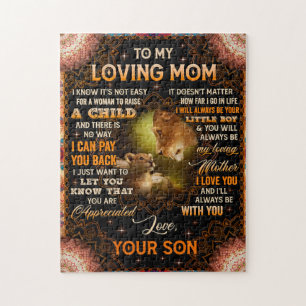 Het is niet makkelijk voor een vrouw om een kind n legpuzzel