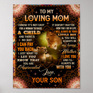 Het is niet makkelijk voor een vrouw om een kind n poster