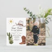 Het is niet mijn eerste Rodeo Cowboy foto 2e verja Kaart (Staand voorkant)