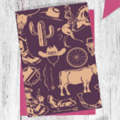 "Het is niet mijn eerste Rodeo" Cowgirl 2e verjaar Kaart