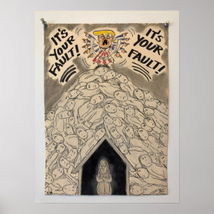 "Het is niet mijn fout" Poster van Barbara Dale