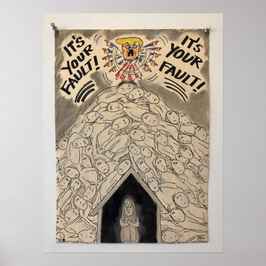 "Het is niet mijn fout" Poster van Barbara Dale (Voorkant)