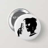 Het is niet mijn haar - het is de kam ronde button 5,7 cm (Voorkant /achterkant)