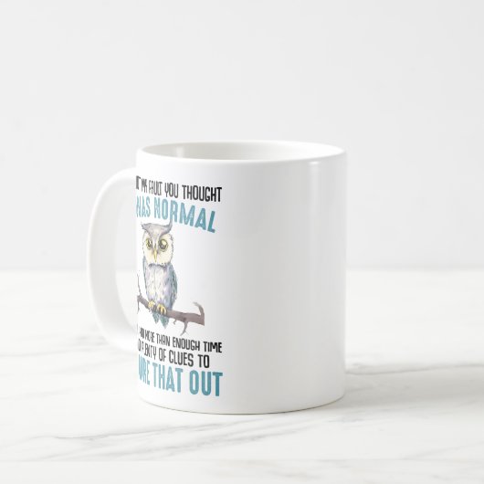 ‘Het is niet mijn schuld’ Coffee mok (Voorkant links)