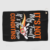 Het is niet mijn schuld golfhanddoek (Horizontaal)