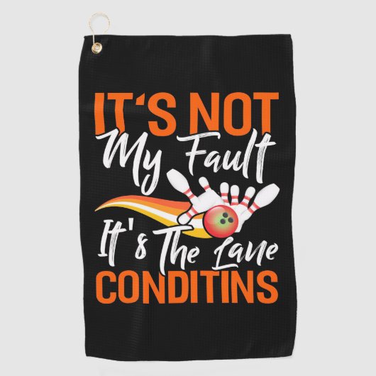 Het is niet mijn schuld golfhanddoek (Voorkant)