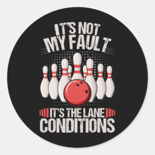 Het is niet mijn schuld, het zijn de rijstrookcond ronde sticker