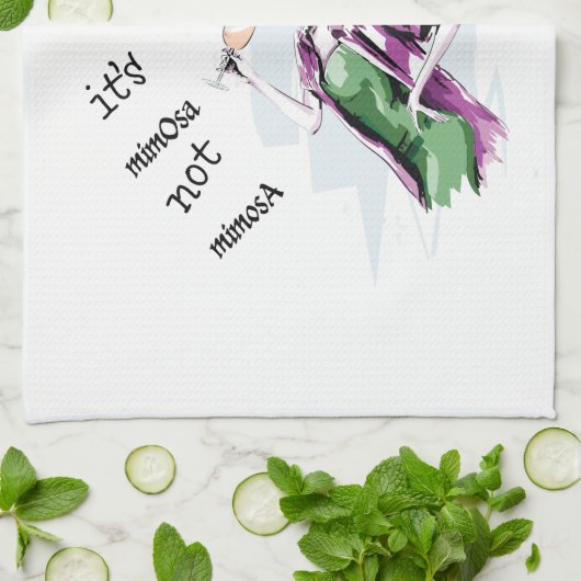 Het is niet Mimosa Theedoek (Gevouwen)