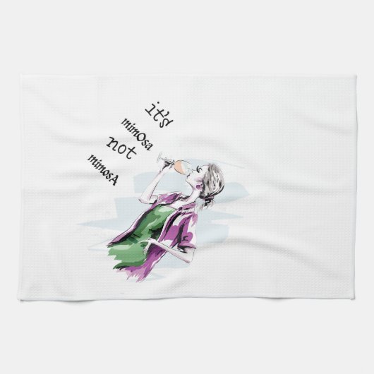 Het is niet Mimosa Theedoek (Horizontaal)