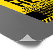 Het is niet mogelijk om hier te kopen poster (Hoek)