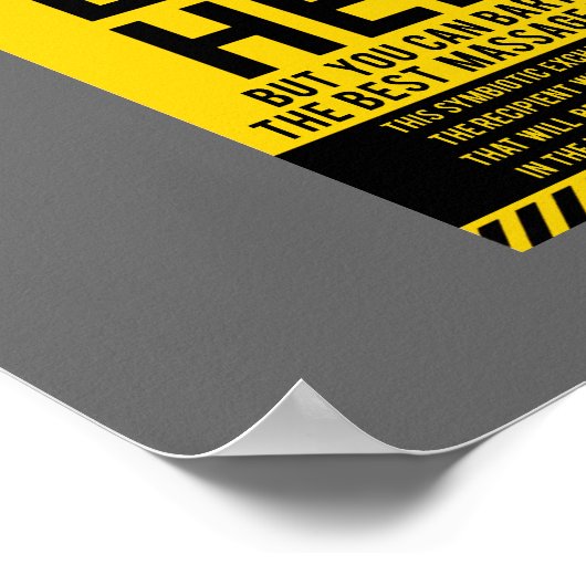 Het is niet mogelijk om hier te kopen poster (Hoek)