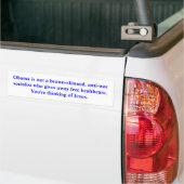 Het is niet Obama, het is Jezus Bumpersticker (Op Truck)