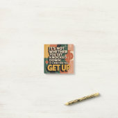 Het Is Niet Of Je Neer Geslagen Wordt Post-it® Notes (Op bureau)