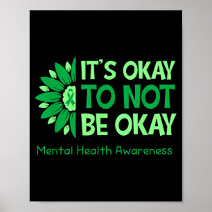 Het is niet onze vlag mentale gezondheidsbewustzij poster