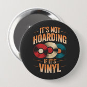 Het is niet oppotten van zijn vinyl ronde button 4,0 cm (Voorkant /achterkant)