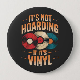 Het is niet oppotten van zijn vinyl ronde button 4,0 cm
