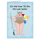 "Het is niet over "Tot de vette dame zwemt!" (Voorkant)