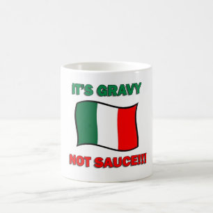 Het is niet saus grappig Italiaans pizza tombe Koffiemok