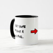 Het is niet thuis zonder een coole mok v1 (Voorkant links)