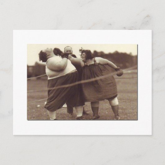 Het is niet voorbij totdat de dikke dame je slaat. briefkaart (Voorkant)