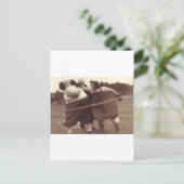 Het is niet voorbij totdat de dikke dame je slaat. briefkaart (Staand voorkant)