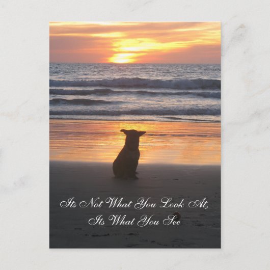 Het is niet waar je naar kijkt. Het is wat je ziet Briefkaart (Voorkant)