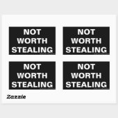 Het is niet waard om Stickers te stelen (Vel)