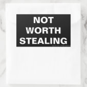 Het is niet waard om Stickers te stelen (Tas)