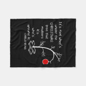 Het is niet wat er onder de boom zit fleece deken (Voorkant (Horizontaal))