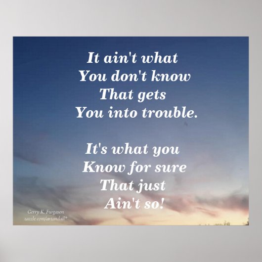 HET IS NIET WAT JE NIET WEET POSTER (Voorkant)