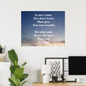 HET IS NIET WAT JE NIET WEET POSTER (Thuiskantoor)