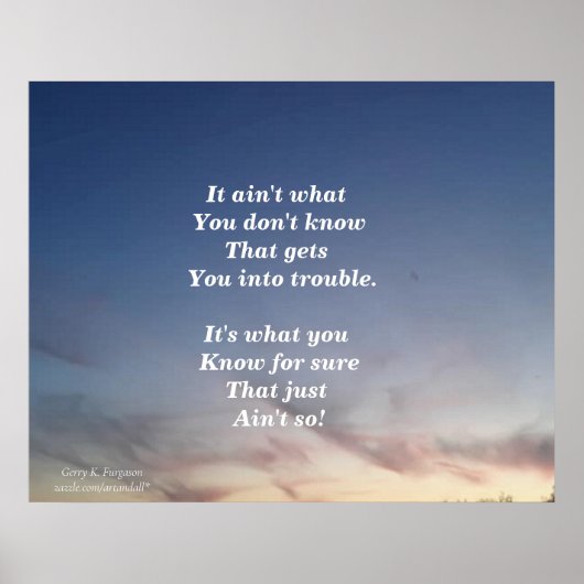 HET IS NIET WAT JE POSTER NIET WEET (Voorkant)