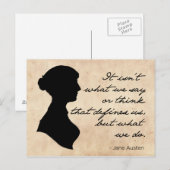 Het is niet wat we zeggen of denken Briefkaart (Voorkant / Achterkant)