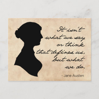 Het is niet wat we zeggen of denken Briefkaart