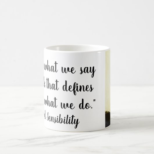 "Het is niet wat wij zeggen of denken dat bepaalt Koffiemok (Center)