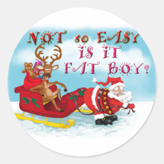 Het is niet zo makkelijk... ronde sticker