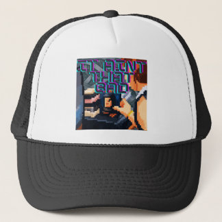 Het is niet zo slecht Gelaagde Retro Pixel Glitch  Trucker Pet