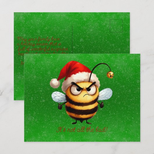 Het is niet zo'n slechte chagrijnige bij briefkaart (Voorkant / Achterkant)