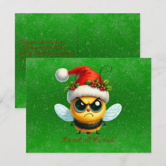 Het is niet zo'n slechte chagrijnige bij briefkaart (Voorkant / Achterkant)