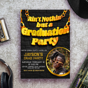 Het is niets anders dan een afstudeerfeest met fot kaart